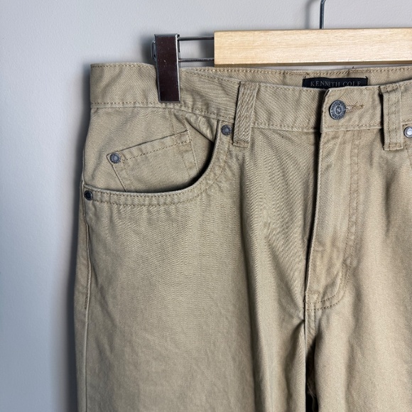 Kenneth Cole Select Men's Chino Khaki Casual Twill Pant Tan Size tag: 32x32 - Picture 4 of 13